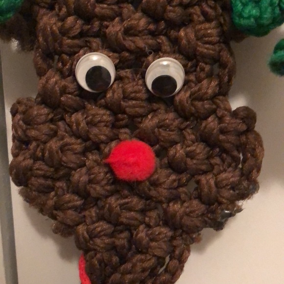 Vintage OOAK Reindeer Handmade Door Handle Decor - Picture 9 of 9